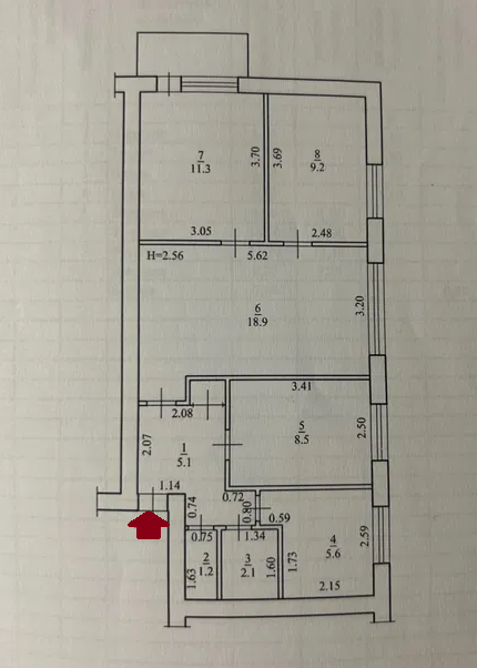 Четырёхкомнатная на Черемушках. Odessa - photo 10