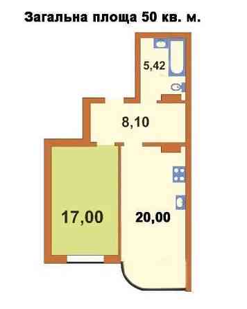 Оренда Квартира 1-кімнатна, 17/25 поверх на ул. Соломии Крушельницкой Київ