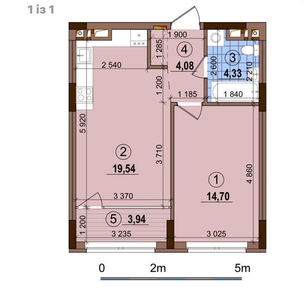 Продаж Квартира 1-кімнатна, 25/25 поверх на Родини Крістерів вул., д. 14 Kiev - photo 14