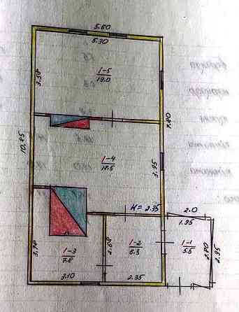 Продаж 1-поверховий Будинок з ділянкою 87 сот 52 кв.м 2 кімн. на с. Буймир Житомир