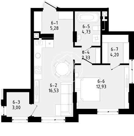 Продаж Квартира 1-кімнатна, 2/6 поверх на Лісна, 51А Львів