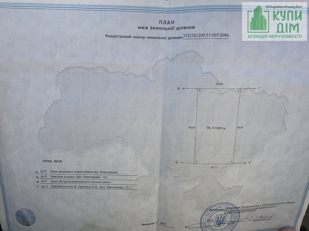 Продаж земельної ділянки 26 соток на Річна Кропивницький - фото 2