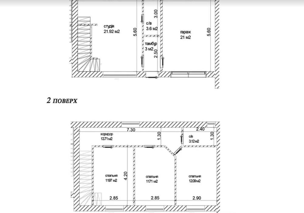 Продаж 2 поверхового таунхауса з ділянкою на 1.3 сотки, 105 кв. м, Підгородне Подгородное - изображение 6