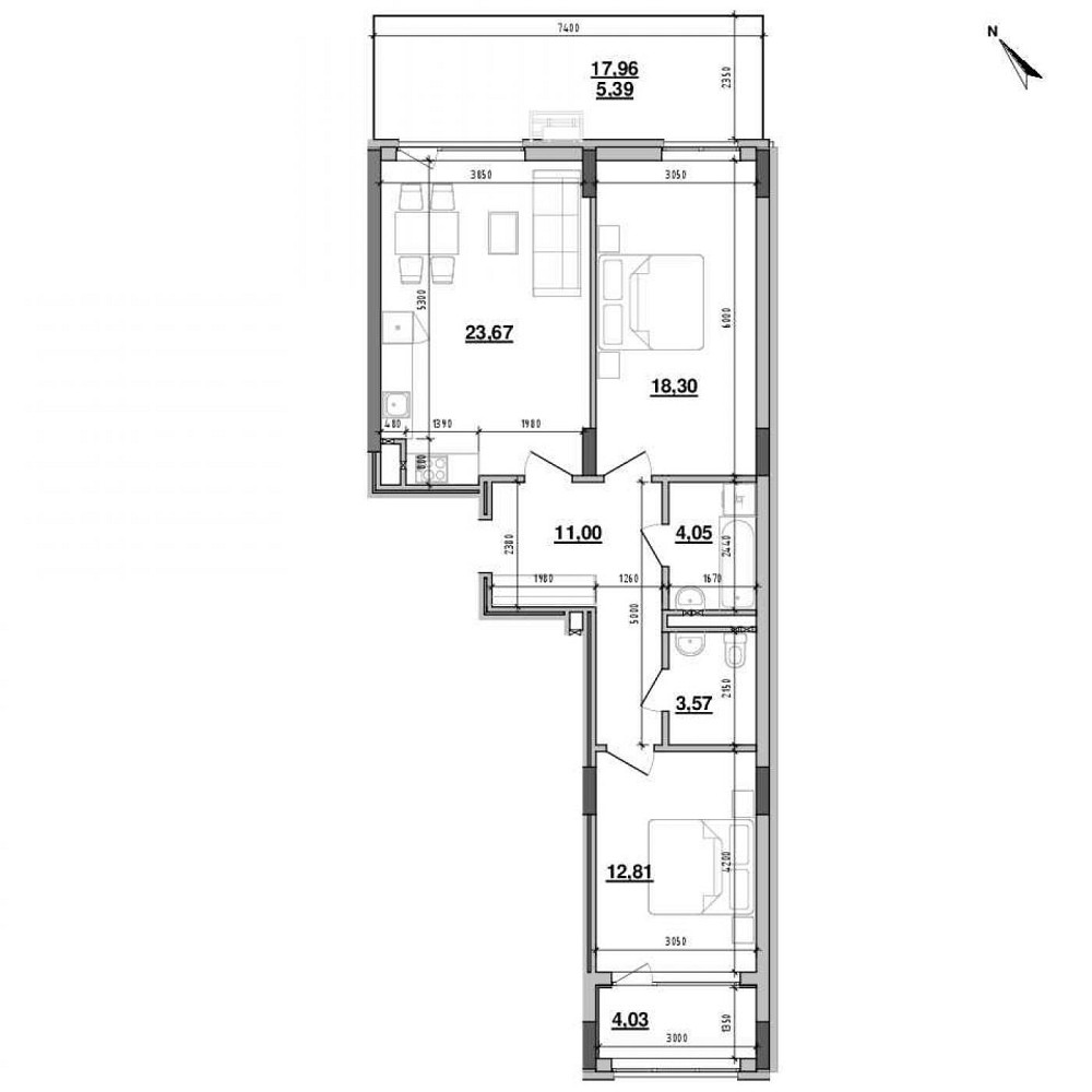 Продаж 2к Квартира 82.9 кв.м Хмельницького Богдана вул. Львов - изображение 13