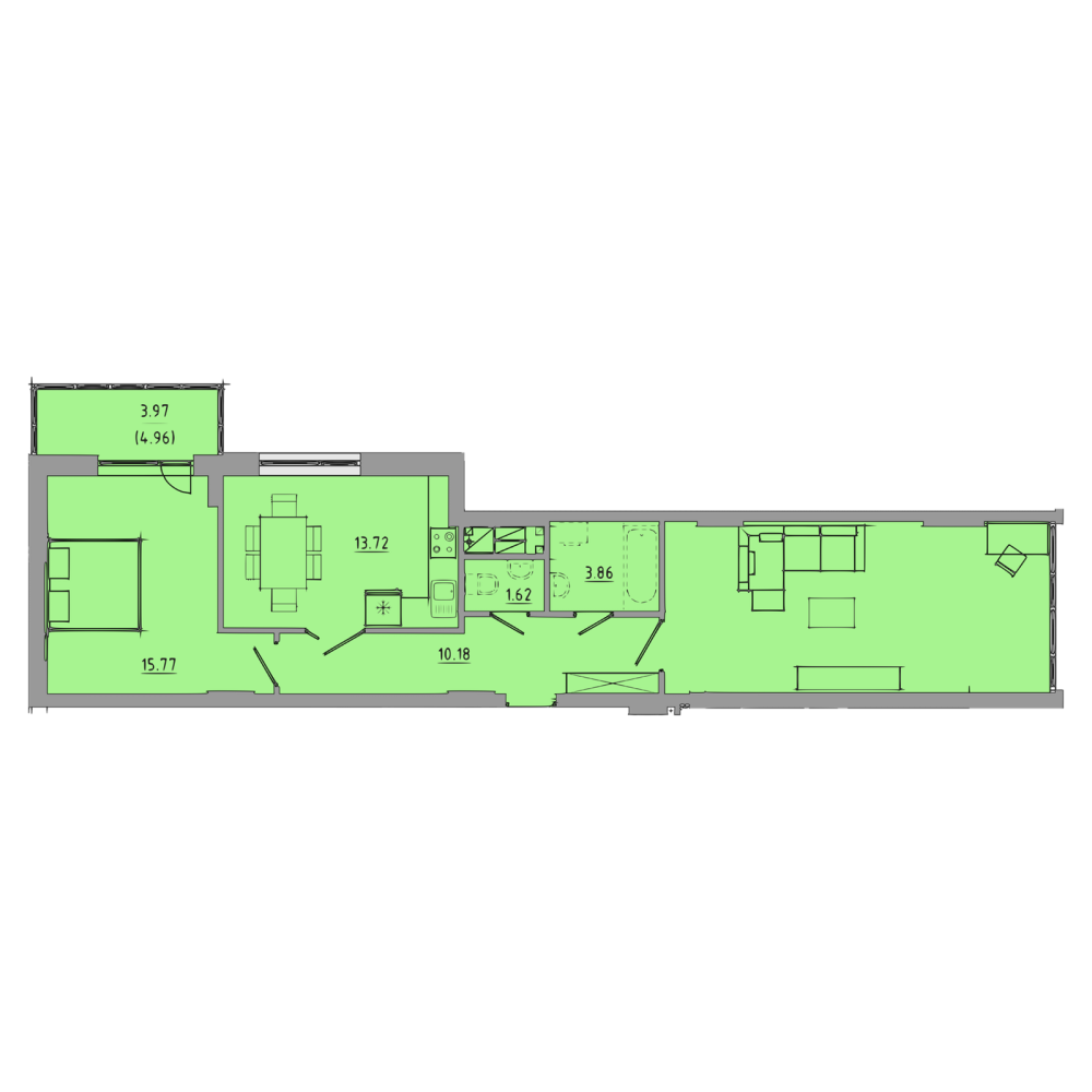 Продаж 2-кімнатної квартири, м.Тернопіль / вул.Торговиця / ЖК Централ Хол Тернопіль - фото 1