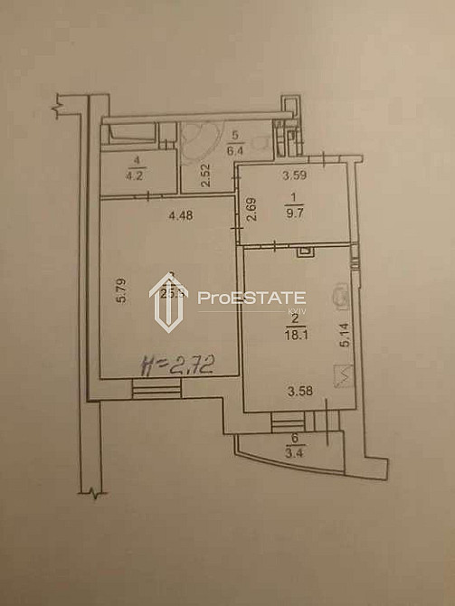 Продаж Квартира 1-кімнатна, 18/25 поверх на вул. вул.Голосіївська Київ - фото 8