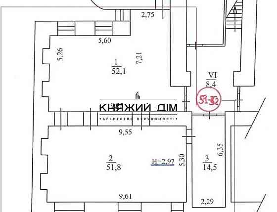 Оренда офісне приміщення на Шота Руставели ул. поверх - 1/5 Київ