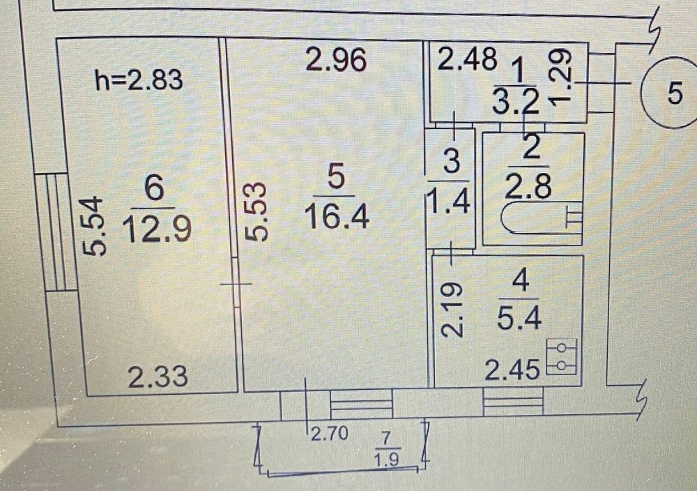 2-кімнатна, Костанайська вул., 8/1, Голосіївський Kiev - photo 15