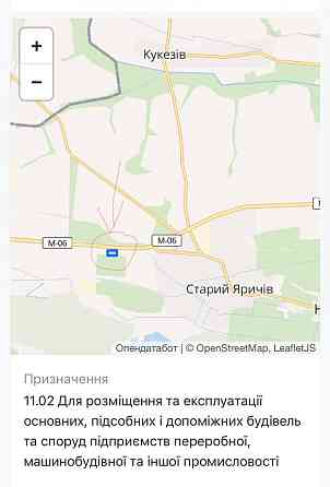 Продаж земельної ділянки 1 га на вул. Героїв УПА Старий Яричів