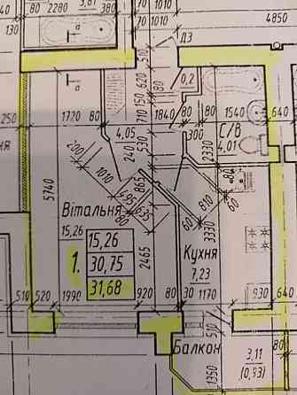Продаж Квартира 1-кімнатна, 8/9 поверх Тернополь