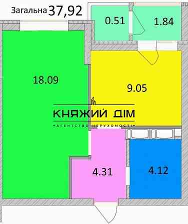 Переуступка! Продажа 1 к.кв. в ЖК Злагода. № 21138700 Київ