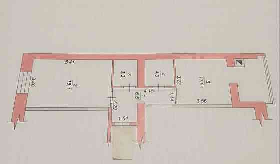 Продаж Квартира 1-кімнатна, 2/10 поверх на вул. Домбровського Житомир