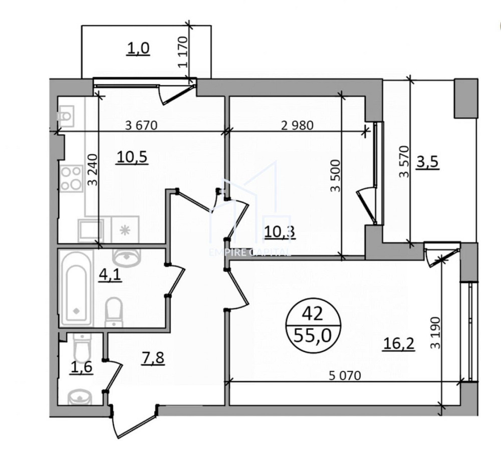 Продаж 2к квартири 55 кв. м Брюховичі (Перемишлянський район) - фото 3