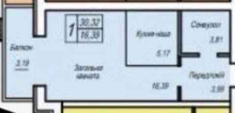 Продаж 1к Квартира 38 кв.м Євгенія Рихліка 11-к Житомир