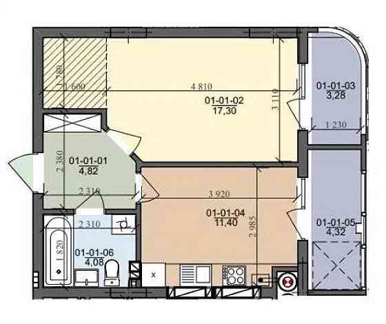 Продаж Квартира 1-кімнатна, 1/10 поверх на вул. Трускавецька Львов