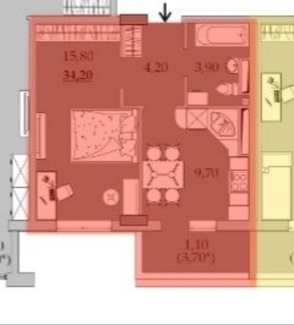 1к квартира Таїровські Сади Одеса - фото 2