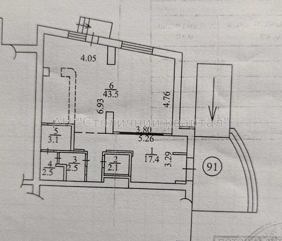Оренда торгове приміщення на Окіпної Раїси вул., 10А приміщень - 1, поверх - 1/25 Київ - фото 3