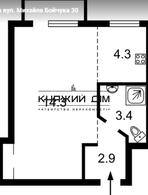 Продажа 1 ком. квартиры м. Дружбы Народов Код Объекта № 21140763 Київ - фото 17