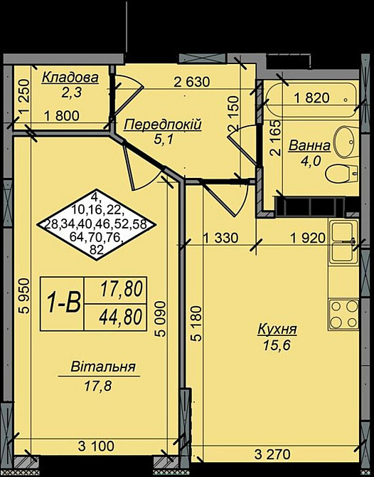 Продаж Квартира 1-кімнатна, 12/16 поверх на Садова, 1  - фото 4