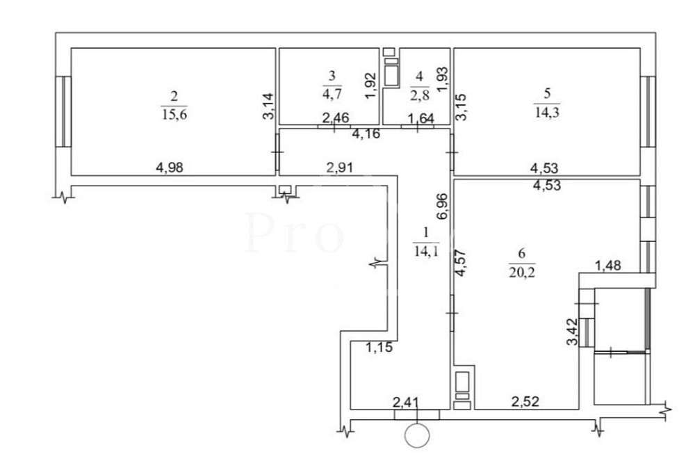 Продаж двокімнатна квартира 74 м2 ЖК Причал 8 Гліба Бабіча 8 Осокорки Київ - фото 17