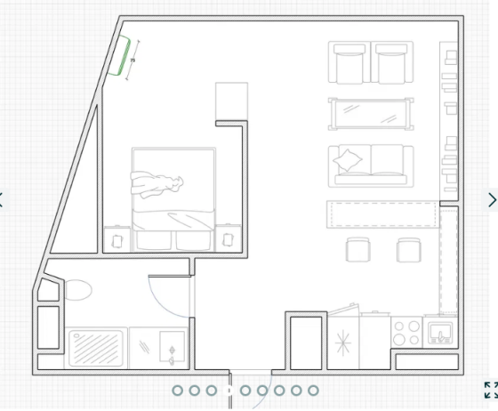 Продаж Квартира 1-кімнатна, 8/22 поверх на Каманина, 16а/6 Одеса