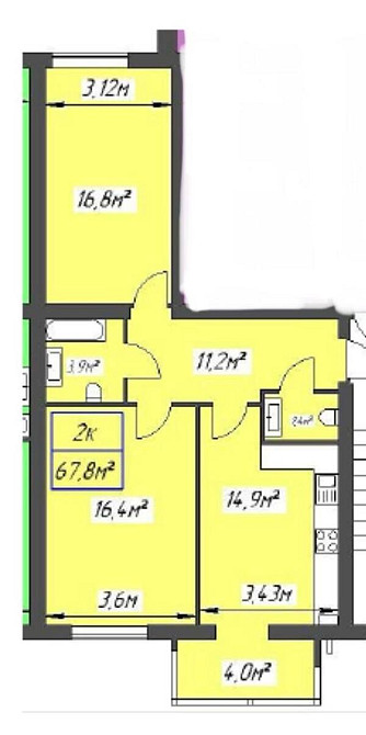 Продаж Квартира 2-кімнатна, 2/9 поверх на Національної Гвардії вул., 16 Івано-Франківськ - фото 2
