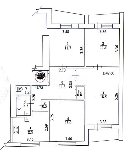 Продаж Квартира 4-кімнатна, 4/16 поверх на вул. Клочківська Харьков - изображение 8