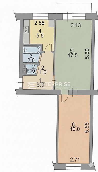 Продаж Квартира 2-кімнатна, 3/5 поверх на вул. Святошинська Вишневе - фото 9