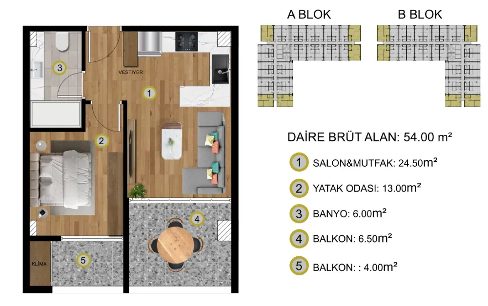 Квартира за границей 39 кв.м 1 комн. 1-й этаж г. Мерсин, на Томюк Мерсин - изображение 14