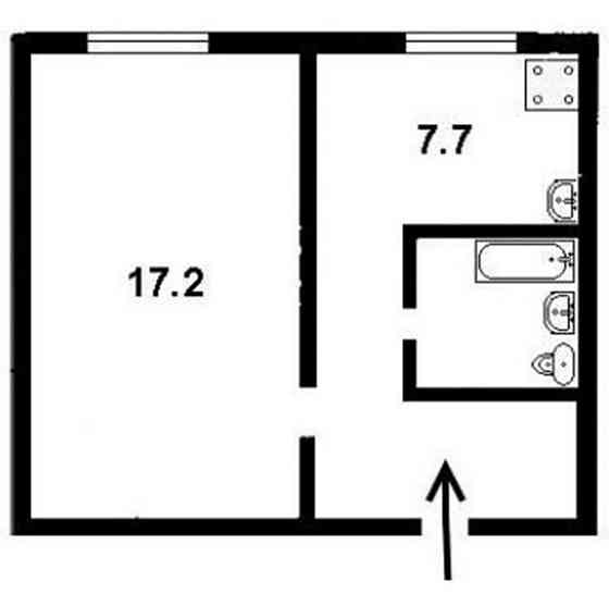 Продаж Квартира 1-кімнатна, 1/5 поверх на Академіка Заболотного вул., 156/1 Киев