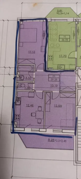 Продам 2-комнатную квартиру в ЖК "Вентум" (ул.Сахарова") Крижанівка (Комінтернівський район) - фото 14