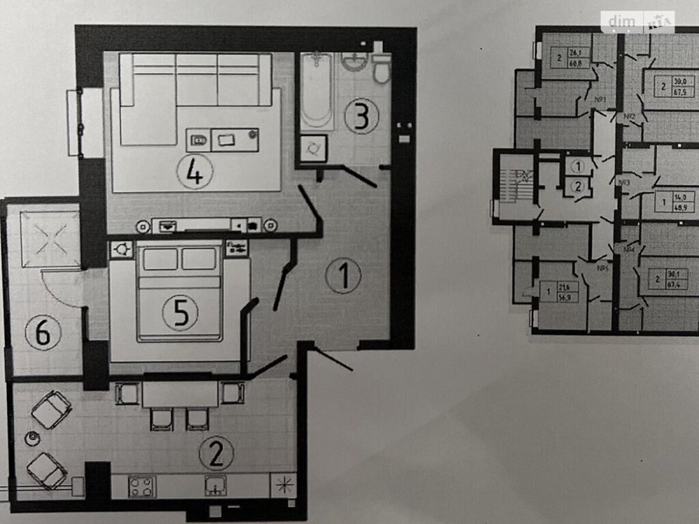 Продаж Квартира 2-кімнатна, 8/11 поверх на юнности Вінниця - фото 2