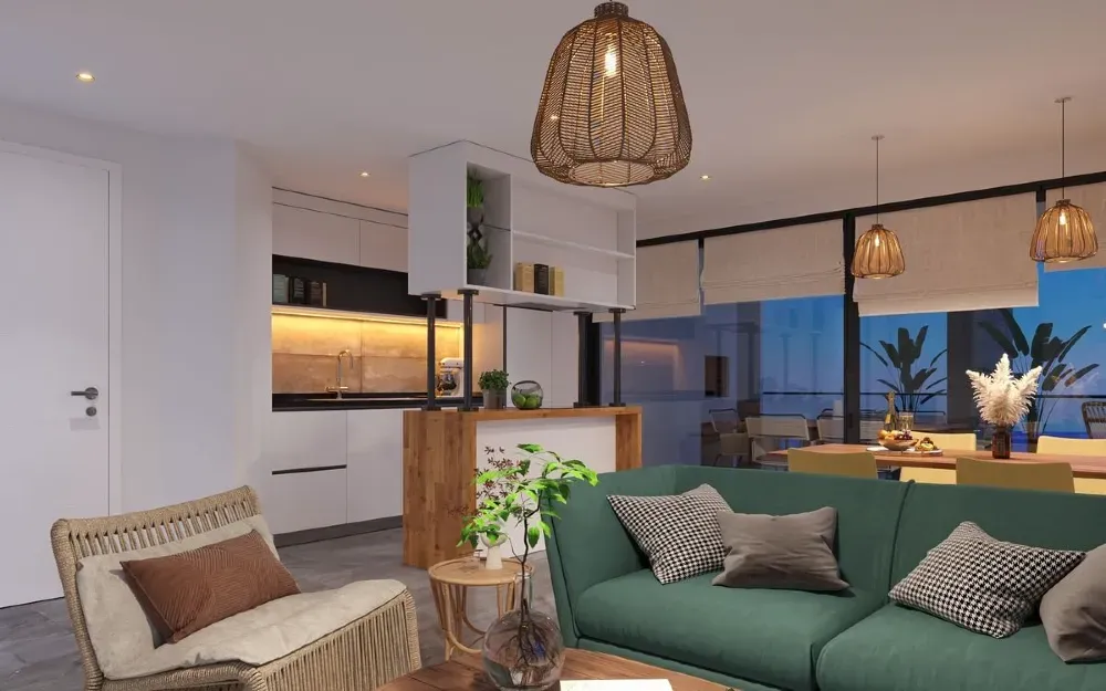 Квартира за кордоном 51 кв.м 1 кімн. 6-й поверх м. Кіренія, на Гюзельюрт Кіренія - фото 1