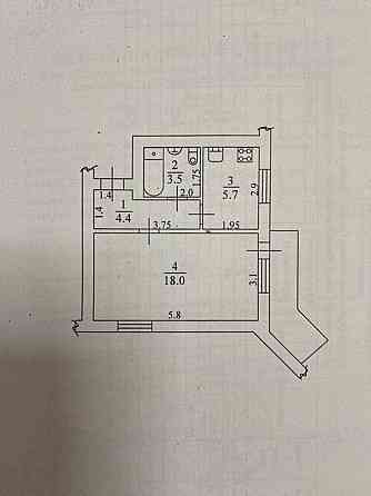 Продаж Квартира 1-кімнатна, 7/10 поверх на Вулиця Героїв України (Героїв Сталінграду) Kirovohrad