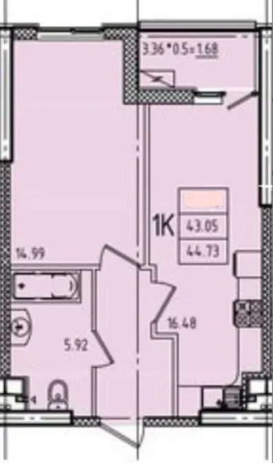 Продаж 1к Квартира 45 кв.м ГЕНУЭЗСКАЯ Одеса - фото 3