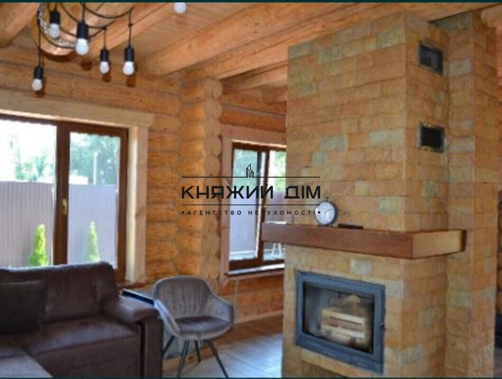 Новый Эко-дом со смереки у Десны, с бассейном + сауна (чан) КГ Гавань. № 139000  - фото 15