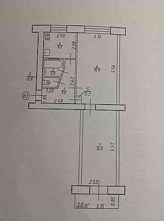 Продаж Квартира 2-кімнатна, 5/5 поверх на Коновальця Є. вул., 144а Ивано-Франковск