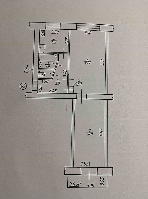 Продаж Квартира 2-кімнатна, 5/5 поверх на Коновальця Є. вул., 144а Ивано-Франковск - изображение 6