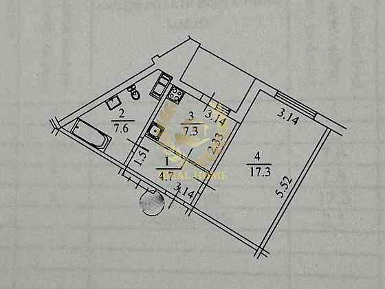 Продається 1-кімнатна квартира в Деснянському р-ні (мікро-он Троєщина) Kiev