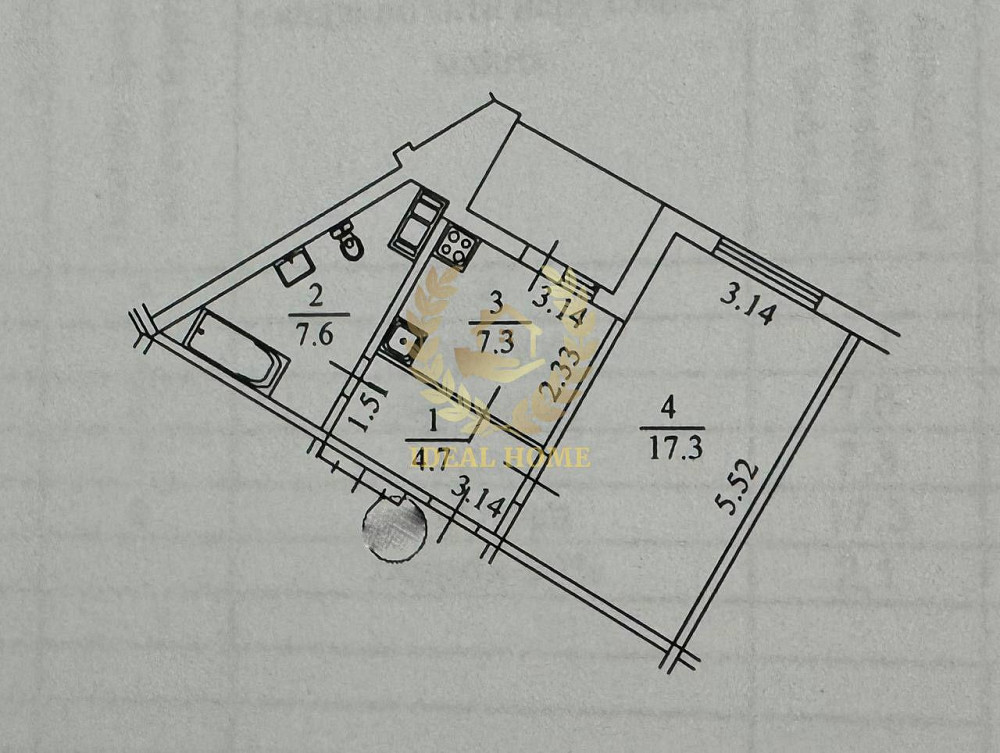 Продається 1-кімнатна квартира в Деснянському р-ні (мікро-он Троєщина) Киев - изображение 2