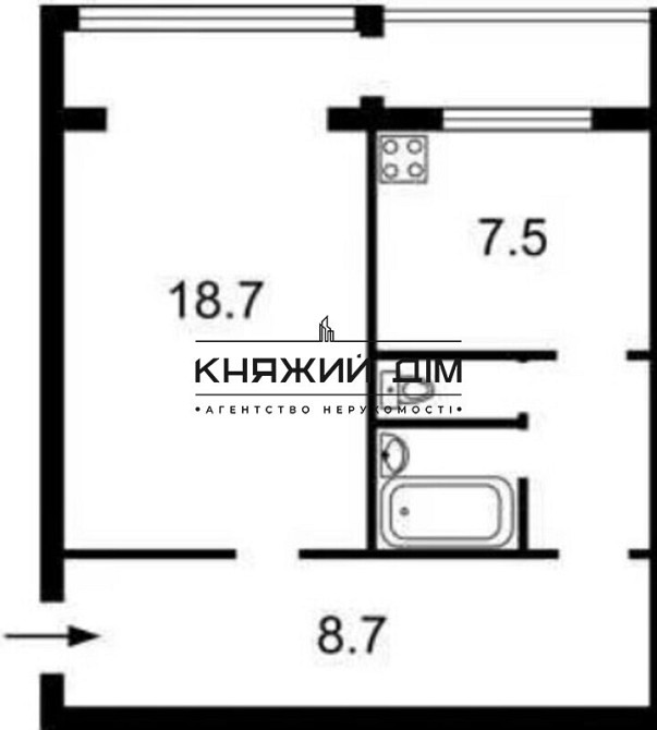 Продаж 1-но к. квартири на Пріорці. № 21145861 Киев - изображение 7