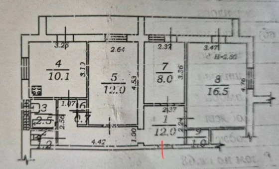Большая трехкомнатная на Таирова Odessa