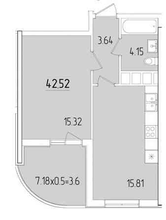 Продаж Квартира 1-кімнатна, 6/25 поверх на Краснова улица, 3/67 Одеса