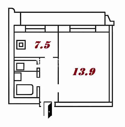 Продаж 1к Квартира 33.5 кв.м Вершигоры Петра вул. Kiev