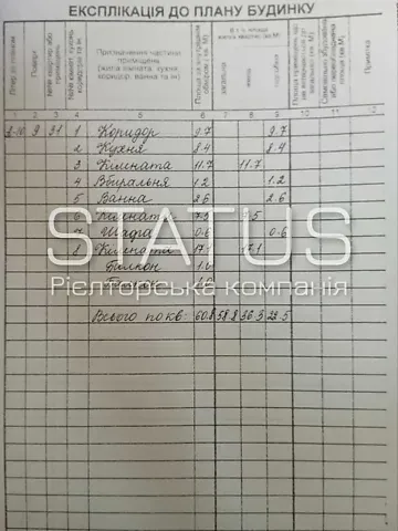 Продаж 3к Квартира 60.8 кв.м Решетилівська (Маршала Бірюзова) вулиця 88 Полтава - фото 11