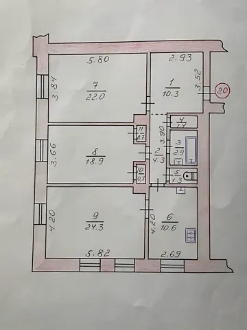 Продаж 3к Квартира 97.4 кв.м Волі проспект 15 Луцьк - фото 3