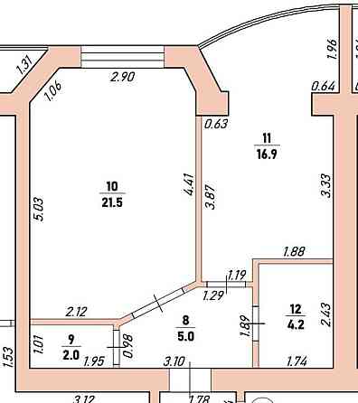 Продаж Квартира 1-кімнатна, 5/12 поверх на вул. Галицька Івано-Франківськ