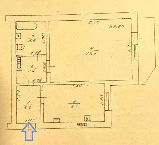 Продаж Квартира 1-кімнатна, 7/16 поверх на Академика Глушко проспект, 2 Одесса