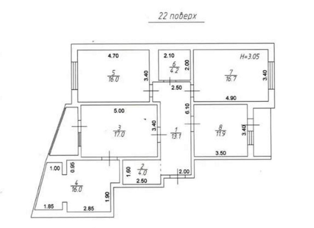 Четырехкомнатая квартира в ЖК Звездный городок Odessa - photo 12