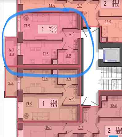 Продаж Квартира 1-кімнатна, 2/10 поверх Ternopil'